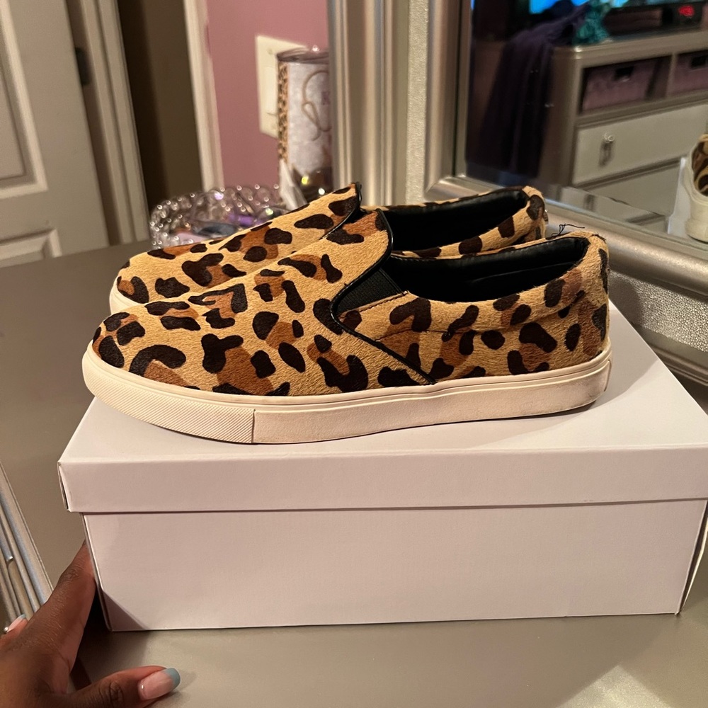 Leopard Print Slip Ons - image 3